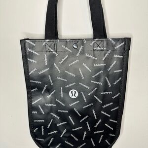 lululemon athletica Black and White Logo Tote